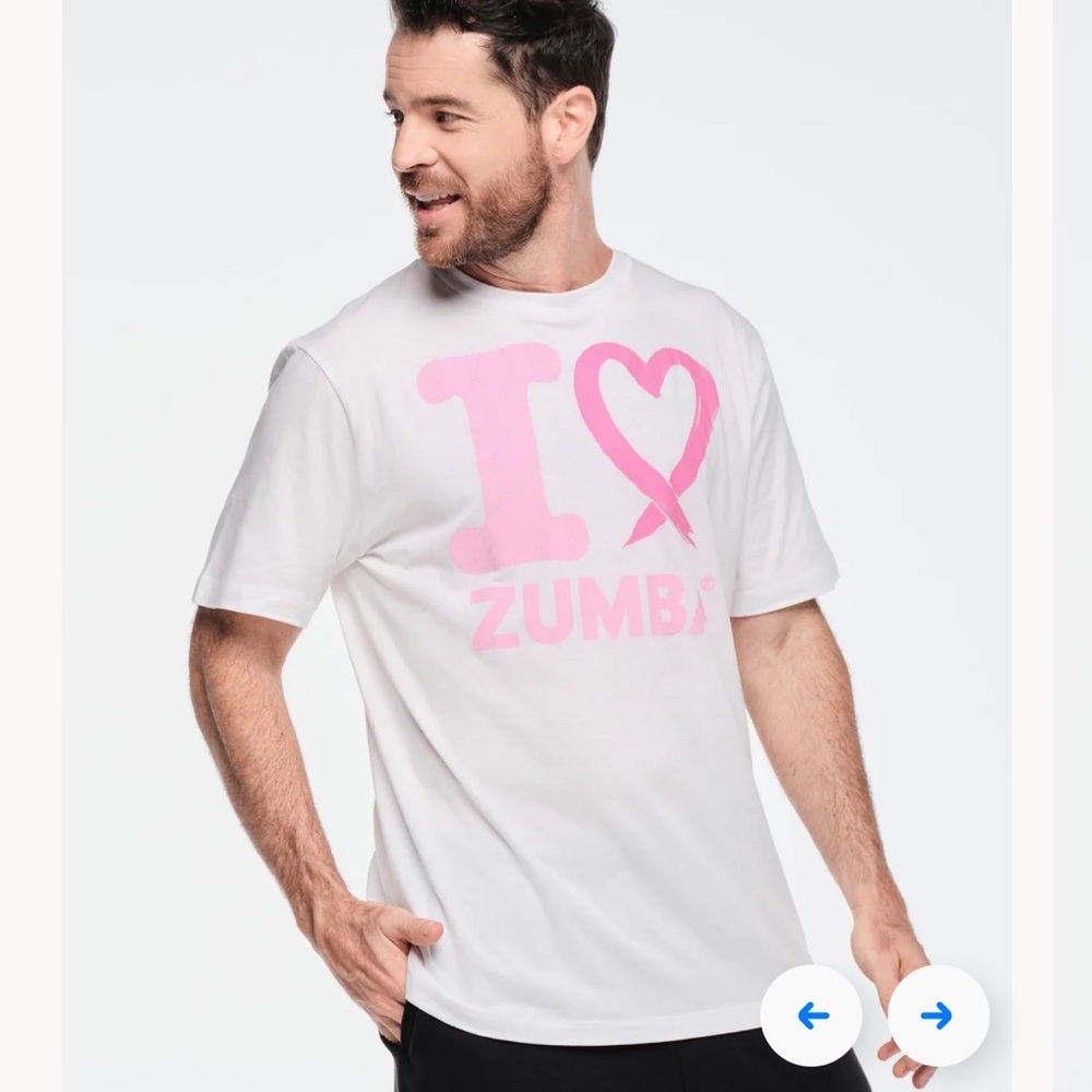 I LOVE ZUMBA ORIGINAL TEE pink/white